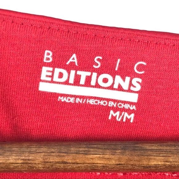 New Basic Editions Women’s Long Sleeve Sequence Top Size M - Picture 4 of 4